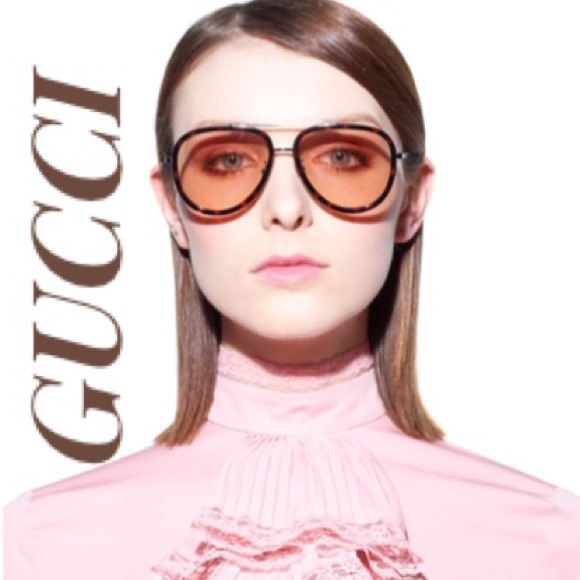 Gucci Accessories - 🐝%100 Authentic Gucci Aviator Sunglasses GG0062S